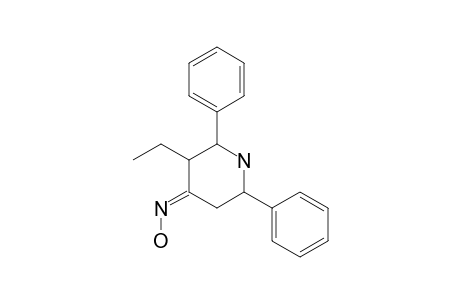 2,6-DIPHENYL-3-ETHYL-PIPERIDIN-4-ONE-OXIME