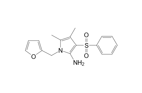 1H-Pyrrol-2-amine, 1-(2-furanylmethyl)-4,5-dimethyl-3-(phenylsulfonyl)-