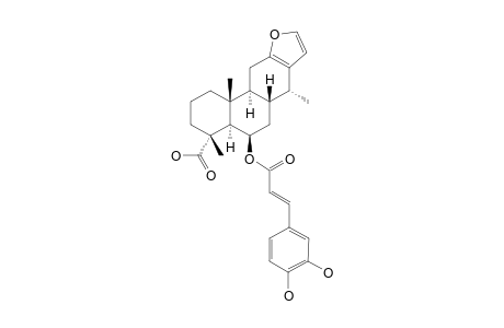 6-BETA-O-6',7'-DIHYDROXYCINNAMOYL-18-VOUACAPANEOIC-ACID