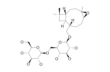 (1R,4R,5R,8S,9S)-4,5-EPOXYCARYOPHYLLANE-14-OL-14-O-BETA-D-GLUCOPYRANOSYL-(1->6)-BETA-D-GLUCOPYRANOSIDE