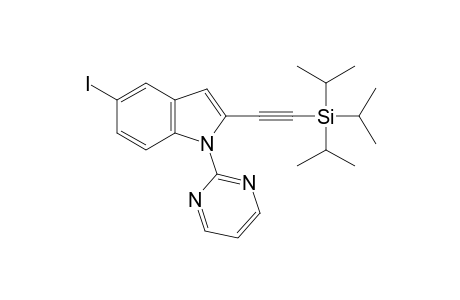 5-Iodo-1-(pyrimidin-2-yl)-2-[(triisopropylsilyl)ethynyl]-1H-indole