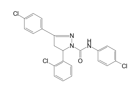 4'-chloro-5-(o-chlorophenyl)-3-(p-chlorophenyl)-2-pyrazoline-1-carboxanilide