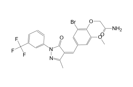 2-[2-bromo-6-methoxy-4-((Z)-{3-methyl-5-oxo-1-[3-(trifluoromethyl)phenyl]-1,5-dihydro-4H-pyrazol-4-ylidene}methyl)phenoxy]acetamide