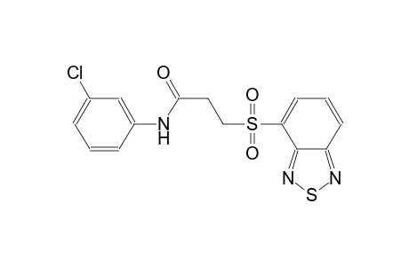 propanamide, 3-(2,1,3-benzothiadiazol-4-ylsulfonyl)-N-(3-chlorophenyl)-