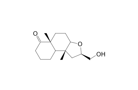 2.alpha.-hydroxymethyl-9b.beta.,5a.beta.-dimethyl-(a.alpha.H,3a.alpha.H)-perhydronaptho(2,1-b)furan-6-one