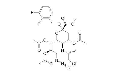 METHYL_((2,3-DIFLUOROBENZYL)-5-CHLOROACETAMIDO-4,7,8-TRI-O-ACETYL-9-AZIDO-3,5,9-TRIDEOXY-D-GLYCERO-ALPHA-D-GALACTO-2-NONULOPYRANOSID)-ONATE