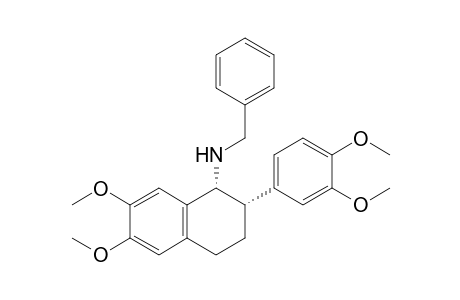 (1R,2S)-2-(3,4-dimethoxyphenyl)-6,7-dimethoxy-N-(phenylmethyl)-1,2,3,4-tetrahydronaphthalen-1-amine