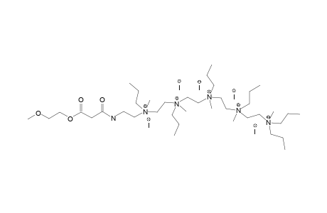 METHOXY-ETHYLENEGLYCOL-[N,N',N,N,N,N-HEXAPROPYL-HEXA-(AMINOETHYL)-AMINO]-MALONAMIDEESTER-QUATERNARY-METHYL-AMMONIUM-SALT;ME1N6(+)C3