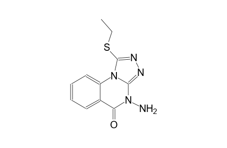 4-amino-1-(ethylsulfanyl)[1,2,4]triazolo[4,3-a]quinazolin-5(4H)-one