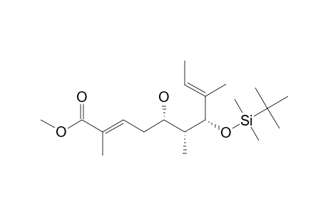 (5S,6R,7S,2E,8E)-7-(TERT.-BUTYLDIMETHYLSILYLOXY)-5-HYDROXY-2,6,8-TRIMETHYL-2,8-DECADIENOIC-ACID-METHYLESTER