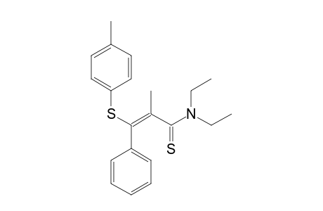 trans-N,N-diethyl-alpha-methylthio-beta-(p-tolylthio)cinnamamide