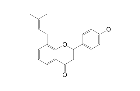 2-(4-HYDROXYPHENYL)-8-(3-METHYLBUT-2-ENYL)-CHROMAN-4-ONE