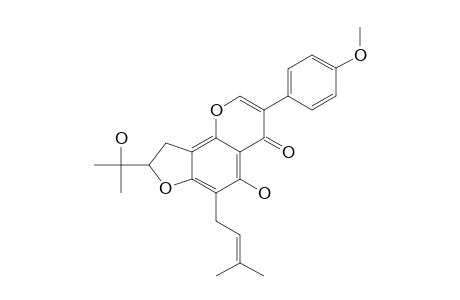 5-HYDROXY-4'-METHOXY-6-PRENYL-2'''-HYDROXYISOPROPYLDIHYDROFURANO-[4,5:8,7]-ISOFLAVONE