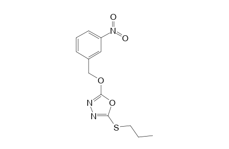 2-(3-Nitrobenzyloxy)-5-(propylthio)-1,3,4-oxadiazole