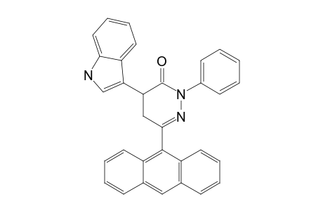 6-ANTHRACEN-9-YL-4-(1H-INDOL-3-YL)-2-PHENYL-4,5-DIHYDRO-2H-PYRIDAZIN-3-ONE