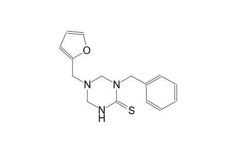 1-benzyl-5-(2-furylmethyl)tetrahydro-1,3,5-triazine-2(1H)-thione