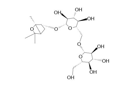 (1S,2S,4R)-1,8-EPOXY-P-MENTHAN-2-YL O-B-D-GLUCOPYRANOSYL-(1-6)-B-D-GLUCOPYRANOSIDE