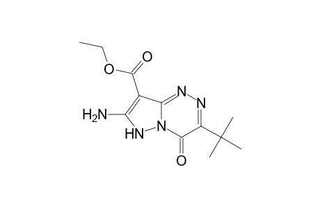 Ethyl 7-Amino-3-tert-butyl-4-oxo-4,6-dihydropyrazolo[5,1-c][1,2,4]triazine-8-carboxylate