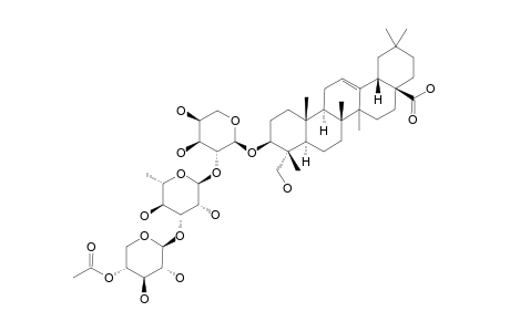 HEDERAGENIN-3-O-(4-O-ACETYL-BETA-D-XYLOPYRANOSYL)-(1->3)-ALPHA-L-RHAMNOPYRANOSYL-(1->2)-ALPHA-L-ARABINOPYRANOSIDE