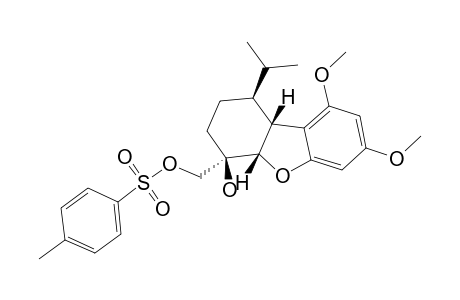 RAC-(1R,4S,4AR,9BS)-7,9-DIMETHOXY-1-(1-METHYLETHYL)-4-TOSYLOXYMETHYL-1,2,3,4,4A,9B-HEXAHYDRODIBENZOFURAN-4-OL