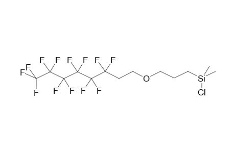 1-DIMETHYLCHLOROSILYL-4-OXA-7,7,8,8,9,9,10,10,11,11,12,12,12-TRIDECAFLUORODODECANE