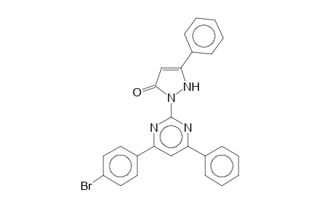 4-(4-Bromophenyl)-2-[3(2H)-oxo-5-phenyl-2-pyrazolyl]-6-phenylpyrimidine