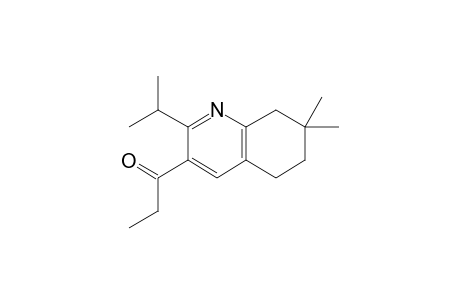 1-(5,6,7,8-TETRAHYDRO-7,7-DIMETHYL-2-(1-METHYLETHYL)-3-QUINOLINYL)-1-PROPANONE