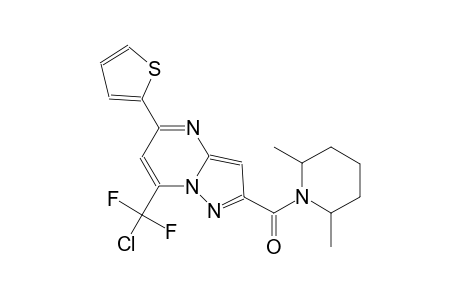 [7-[chloranyl-bis(fluoranyl)methyl]-5-thiophen-2-yl-pyrazolo[1,5-a]pyrimidin-2-yl]-(2,6-dimethylpiperidin-1-yl)methanone