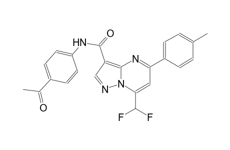 N-(4-acetylphenyl)-7-(difluoromethyl)-5-(4-methylphenyl)pyrazolo[1,5-a]pyrimidine-3-carboxamide