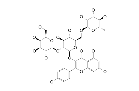 CAMELLIASIDE-A;KAEMPFEROL-3-O-(2-O-BETA-D-GALACTOPYRANOSYL-6-O-ALPHA-L-RHAMNOPYRANOSYL)-BETA-D-GLUCOPYRANOSIDE