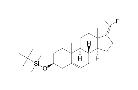 (3-BETA,17-E)-3-[(1,1-DIMETHYLETHYL)-DIMETHYLSILYLOXY]-20-FLUOROPREGNA-5,17-(20)-DIEN-3-OL