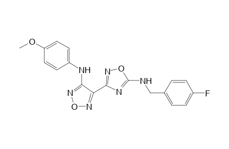 1,2,4-Oxadiazol-5-amine, N-[(4-fluorophenyl)methyl]-3-[4-[(4-methoxyphenyl)amino]-1,2,5-oxadiazol-3-yl]-