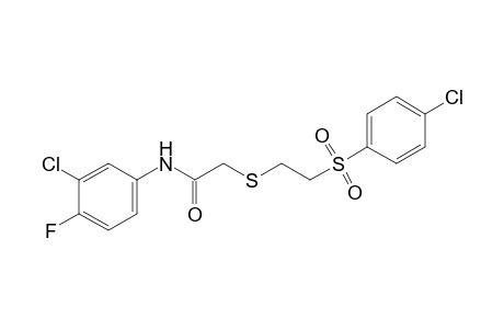 3'-chloro-2-{{2-[(p-chlorophenyl)sulfonyl]ethyl}thio}-4'-fluoroacetanilide