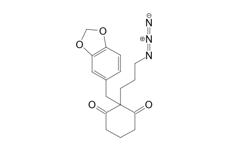 2-(3-azidopropyl)-2-(benzo[d][1,3]dioxol-5-ylmethyl)cyclohexane-1,3-dione