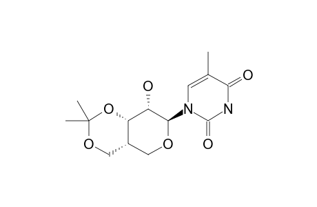 1-[4-DEOXY-4-(HYDROXYMETHYL)-3,6-O-ISOPROPYLIDENE-BETA-D-RIBOPYRANOSYL]-THYMINE