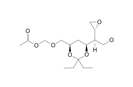 [[(4R,6S)-2,2-DIETHYL-6-[(S)-2-HYDROXY-1-[(R)-OXIRAN-2-YL]-ETHYL]-1,3-DIOXAN-4-YL]-METHOXY]-METHYL-ACETATE