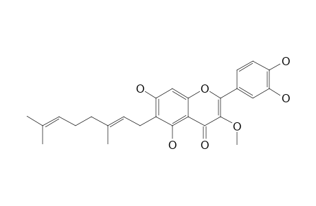 5,7,3',4'-TETRAHYDROXY-3-METHOXY-6-GERANYLFLAVONE