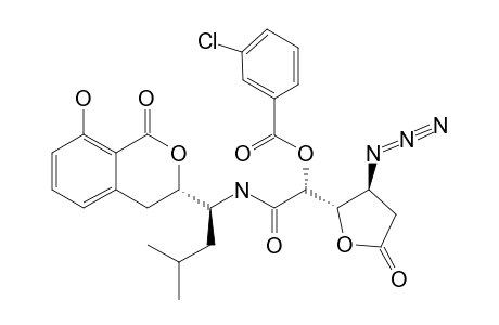 [4-AZIDO-2-O-(3-CHLOROBENZOYL)-4,5-DIDEOXY-N-((1'S)-1'-[(3''S)-3'',4''-DIHYDRO-8''-HYDROXY-1''-OXO-1''H-2''-BENZOPYRAN-3''-YL]-L-RIBO-HEXARO-6,3-LACTONE]-1-AMIC-ACID