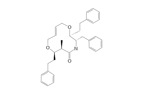 (2S,3R,6S,7R)-3-BENZYL-6-METHYL-2,7-BIS-(2-PHENYLETHYL)-1,8-DIOXA-4-AZACYCLODEC-10E-EN-5-ONE