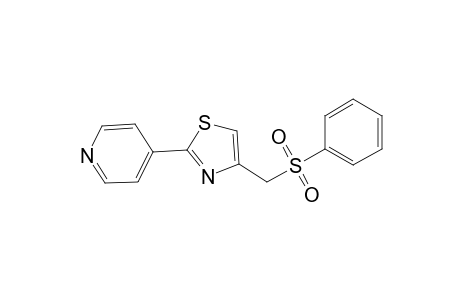 2-(4-Pyridyl)-4-[(phenylsulfonyl)methyl]thiazole