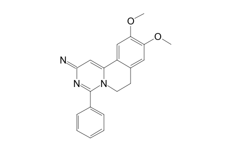 6,7-DIHYDRO-9,10-DIMETHOXY-4-PHENYL-2H-PYRIMIDO-[6,1-A]-ISOQUINOLIN-2-IMINE