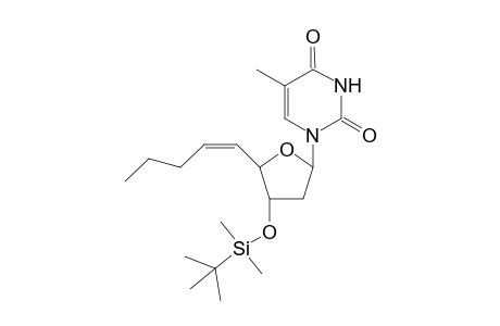 5-C-Butylidene-3-O-(t-butyldimethylsilyl)-5-deoxythymidine