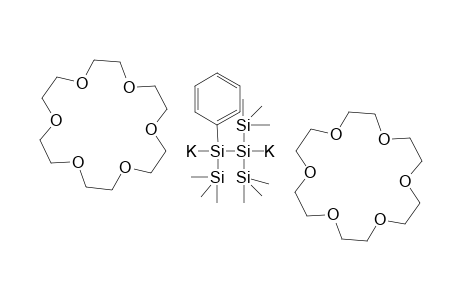 1,2-Dipotassio-1,1,2-tri(trimethylsilyl)-2-phenyldisilane 18-crow-6