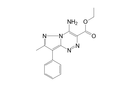 4-AMINO-7-METHYL-8-PHENYLPYRAZOLO[5,1-c]-as-TRIAZINE-3-CARBOXYLIC ACID, ETHYL ESTER