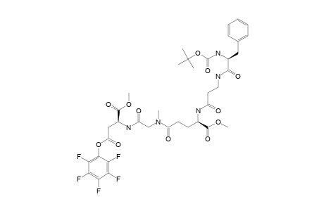 BETA-PENTAFLUOROPHENYL-(2S)-N-(TERT.-BUTOXYCARBONYL)-PHENYLALANYL-BETA-ALANYL-[ALPHA-METHYL-(2R)-GLUTAMYL]-GAMMA-SARCOSYL-[ALPHA-METHYL-(2R)-ASPAR