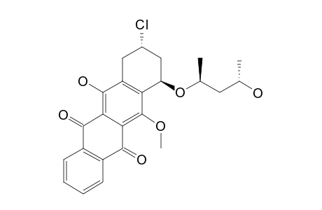 [7R-(7-ALPHA,9-BETA)]-9-CHLORO-11-HYDROXY-7-[(1'R,3'R)-3'-HYDROXY-1'-METHYLBUTOXY]-6-METHOXY-7,8,9,10-TETRAHYDRONAPHTHACENE-5,12-DIONE