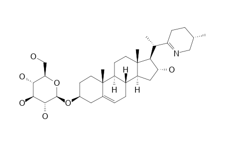 3-O-(BETA-D-GLUCOPYRANOSYL)-ETIOLINE;(25S)-22,26-EPIMINO-3-BETA-(BETA-D-GLUCOPYRANOSYLOXY)-CHOLESTA-5,22(N)-DIEN-16-ALPHA-OL