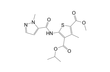 4-isopropyl 2-methyl 3-methyl-5-{[(1-methyl-1H-pyrazol-5-yl)carbonyl]amino}-2,4-thiophenedicarboxylate