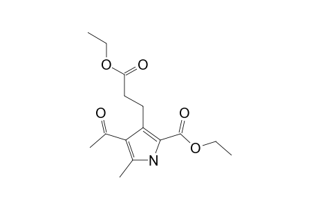 4-ACETYL-2-CARBETHOXY-5-METHYLPYRROL-3-PROPIONSAEUREETHYLESTER