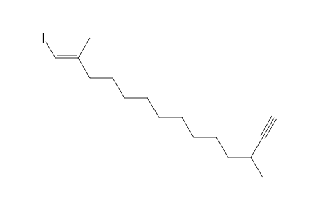 E-1-iodo-2, 12-dimethyltetradec-1-en-13-yne